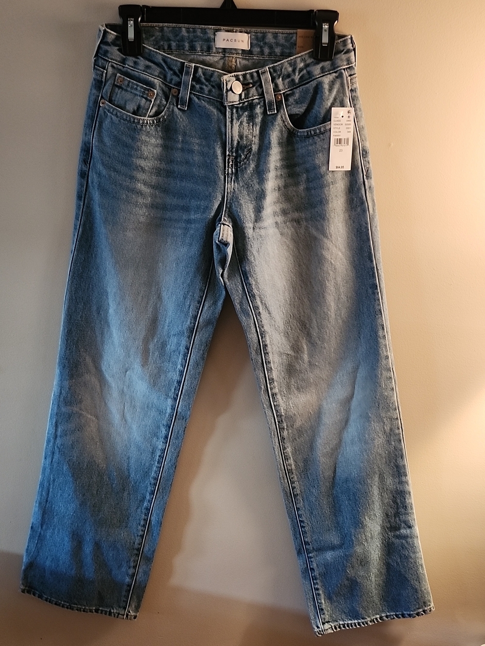 PacSun Light Blue Zoe Low Rise Wide Leg Girlfriend Jeans - Women NWT Size 23
